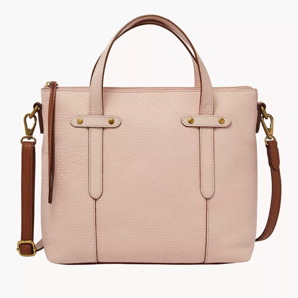 Fossil Taupe Gray Felicity Satchel